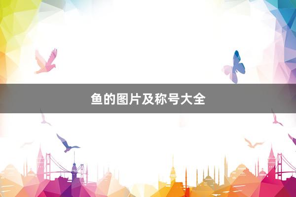 鱼的图片及称号大全