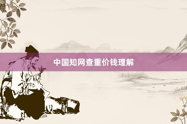 中国知网查重价钱理解